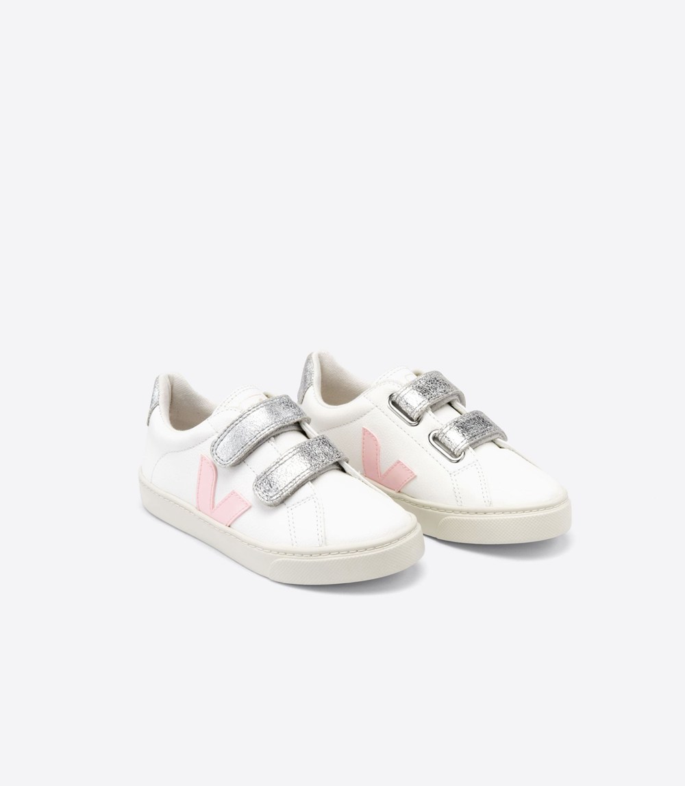 Tenis Veja Niños - Esplar Velcro Chromefree - Blancos - 298EGDLHT